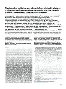 Single amino acid charge switch defines clinically distinct proline