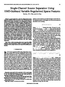 Single-Channel Source Separation Using EMD ... - Semantic Scholar