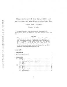 Single crystal growth from light, volatile, and reactive materials using