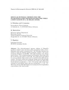 SINGULAR INTEGRAL METHOD FOR THE PULSE-MODULATED