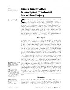 Sinus Arrest after - NCBI