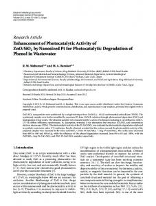 SiO2 by Nanosized Pt