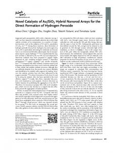 SiO2 Hybrid Nanorod Arrays for the ... - NSFC