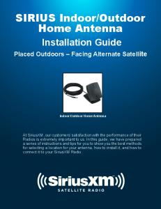 SIRIUS Indoor/Outdoor Home Antenna