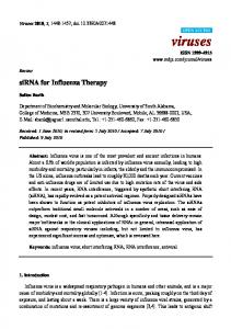 siRNA for Influenza Therapy - CiteSeerX