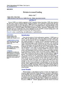 Sirtuins in wound healing