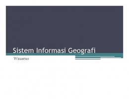 Sistem Informasi Geografi - Win