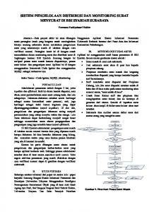 sistem pengelolaan distribusi dan monitoring surat menyurat di bri ...