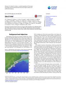 Site U1446 - IODP Publications