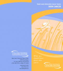 Skin Cancer Brochure