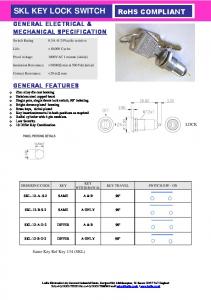 SKL KEY LOCK SWITCH SWITCHES - Lorlin