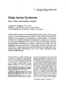 Sleep Apnea Syndrome - NCBI