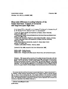 Sleep-wake differences in scaling behavior of the human ... - ReyLab