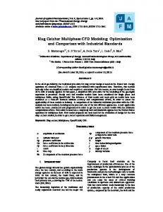 Slug Catcher Multiphase CFD Modeling: Optimization ...