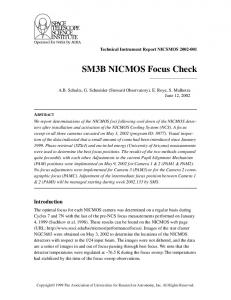 SM3B NICMOS Focus Check - STScI