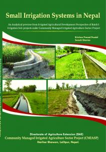 small irrigation systems in nepal - Directorate of Agricultural Extension