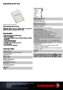 SmartTerminal ST-1210 - IDS