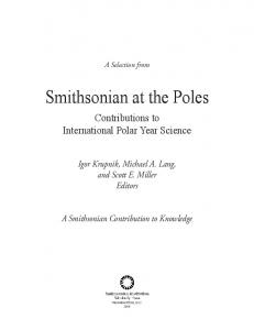 smithsonian at the Poles - Smithsonian Institution