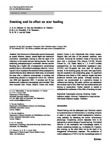 Smoking and its effect on scar healing - Springer Link