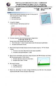 Soal Fisika MeadSem 1