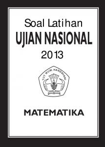 Soal Latihan UN SMA 2013