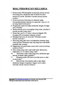 SOAL PERAWATAN KELUARGA - WordPress.com