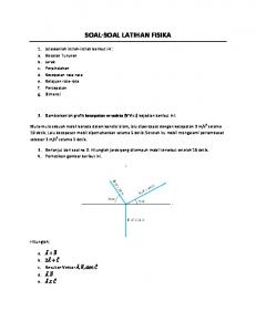 SOAL-SOAL LATIHAN FISIKA - Marojahan Tampubolon