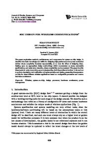 SOC DESIGN FOR WIRELESS ... - Semantic Scholar