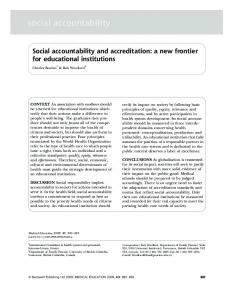 social accountability - CiteSeerX