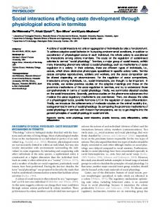 Social interactions affecting caste development ... - Semantic Scholar