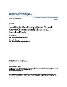 Social Media Data Mining: A Social Network Analysis Of ... - CiteSeerX