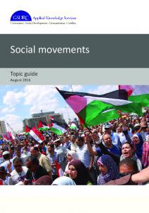 Social movements - GSDRC