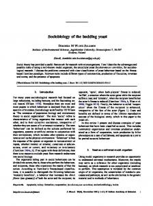 Sociobiology of the budding yeast