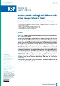 Socioeconomic and regional differences in active