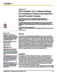 SOFI Simulation Tool: A Software Package for Simulating and ... - PLOS