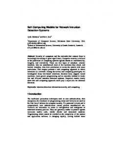 Soft Computing Models for Network Intrusion Detection System ss - arXiv