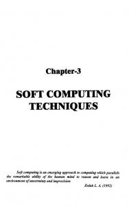 soft computing techniques - Shodhganga