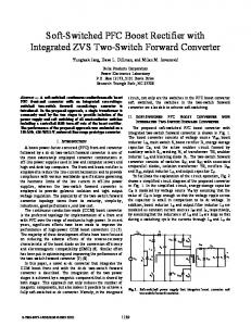 Soft-Switched PFC Boost Rectifier with Integrated ZVS