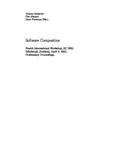 Software Composition - Semantic Scholar