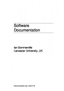 Software Documentation