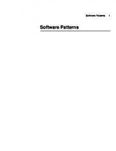 Software Patterns white paper