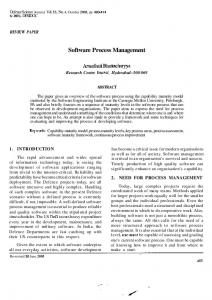 Software Process Management - CiteSeerX