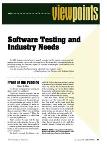 Software Testing and Industry Needs - IEEE Xplore