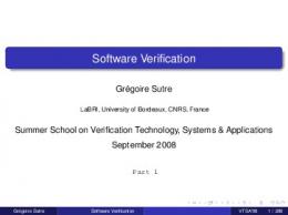 Software Verification