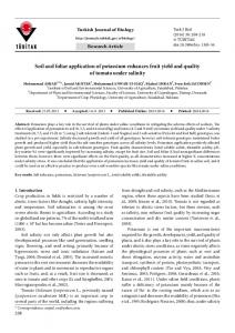 Soil and foliar application of potassium enhances fruit ... - DergiPark