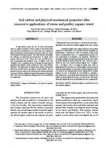 Soil carbon and physical-mechanical properties after ... - Revista UFG