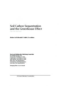 Soil Carbon Sequestration and the Greenhouse Effect