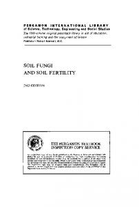 soil fungi and soil fertility