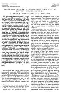 Soil thin-layer chromatography (TLC)