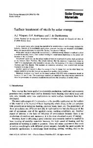 Solar Energy Materials - Science Direct